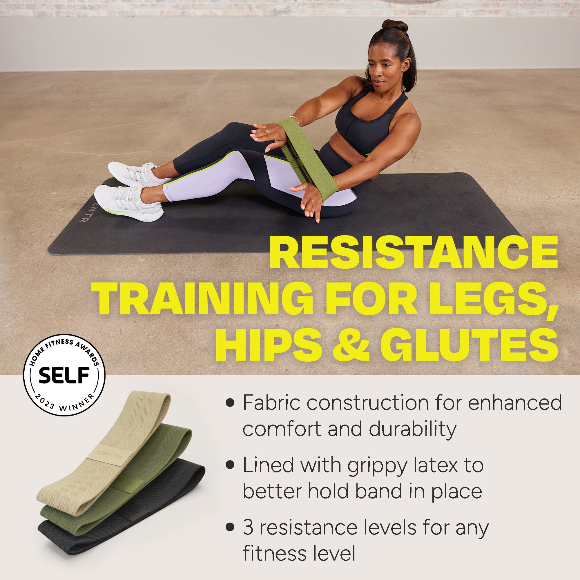 Centr Fabric Resistance Bands