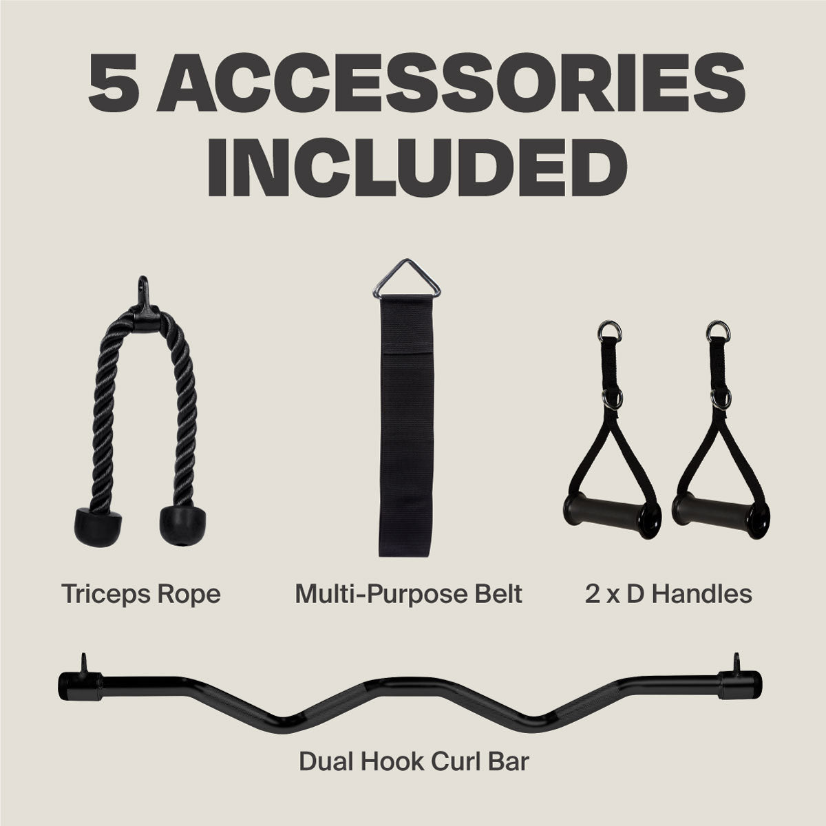 tricep ropes and handles