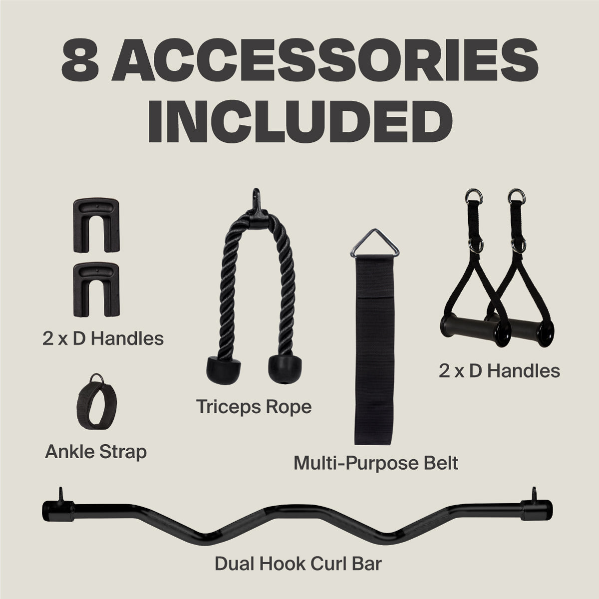 cable machine accessories