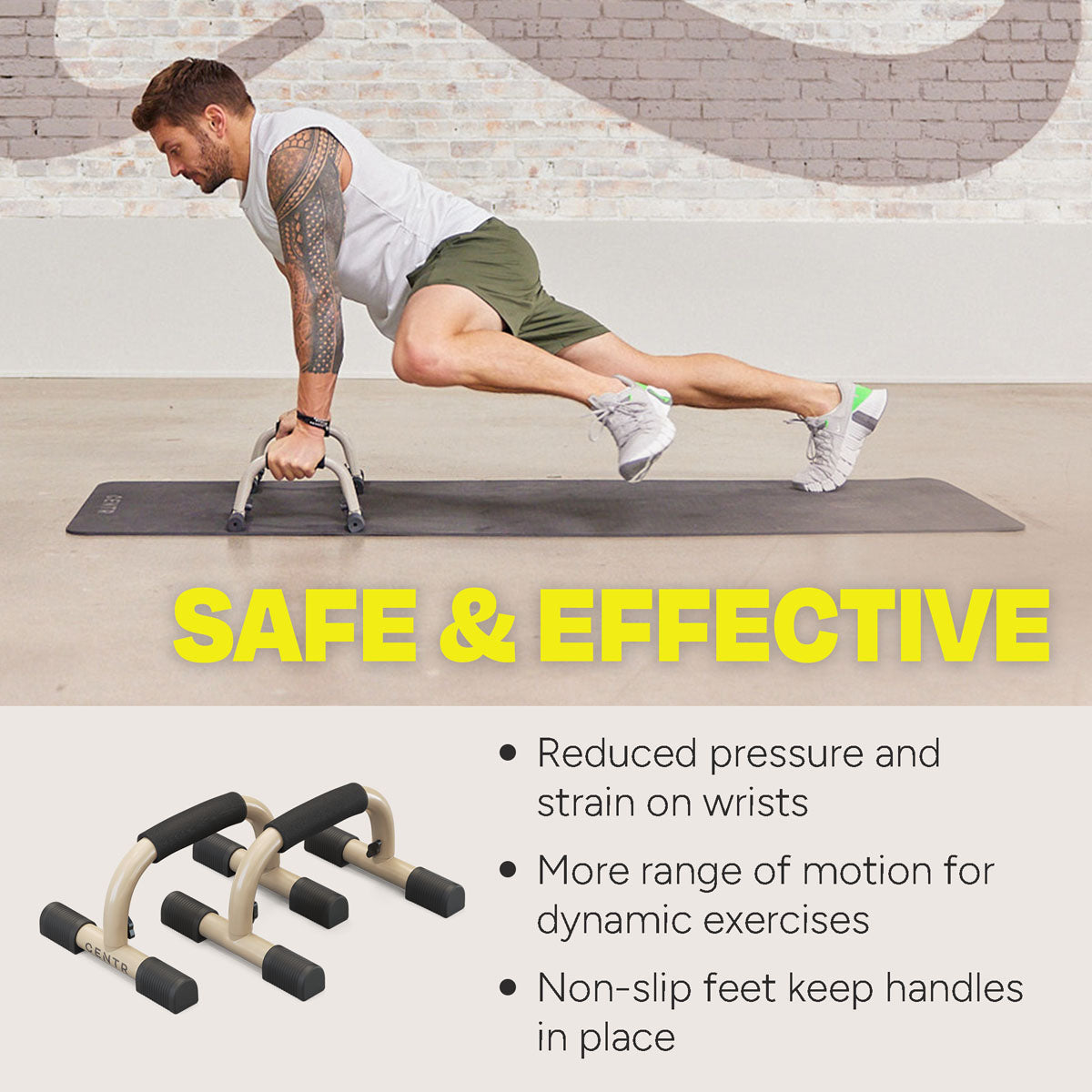 non slip push up handles