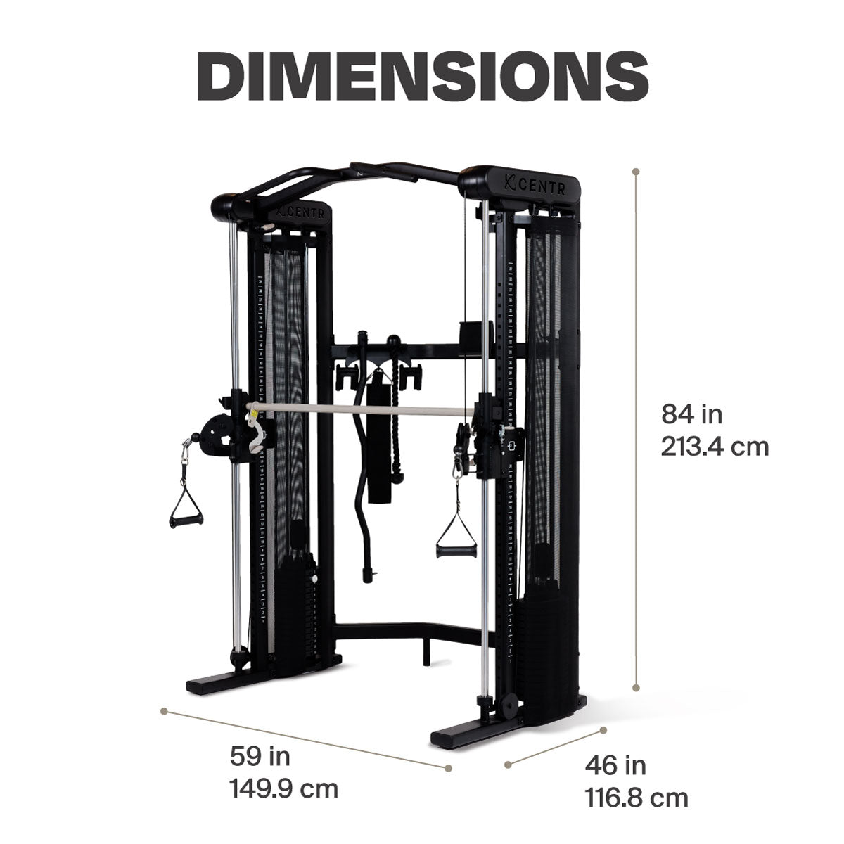 Centr 3 Home Gym Functional Trainer with Smith Bar Centr