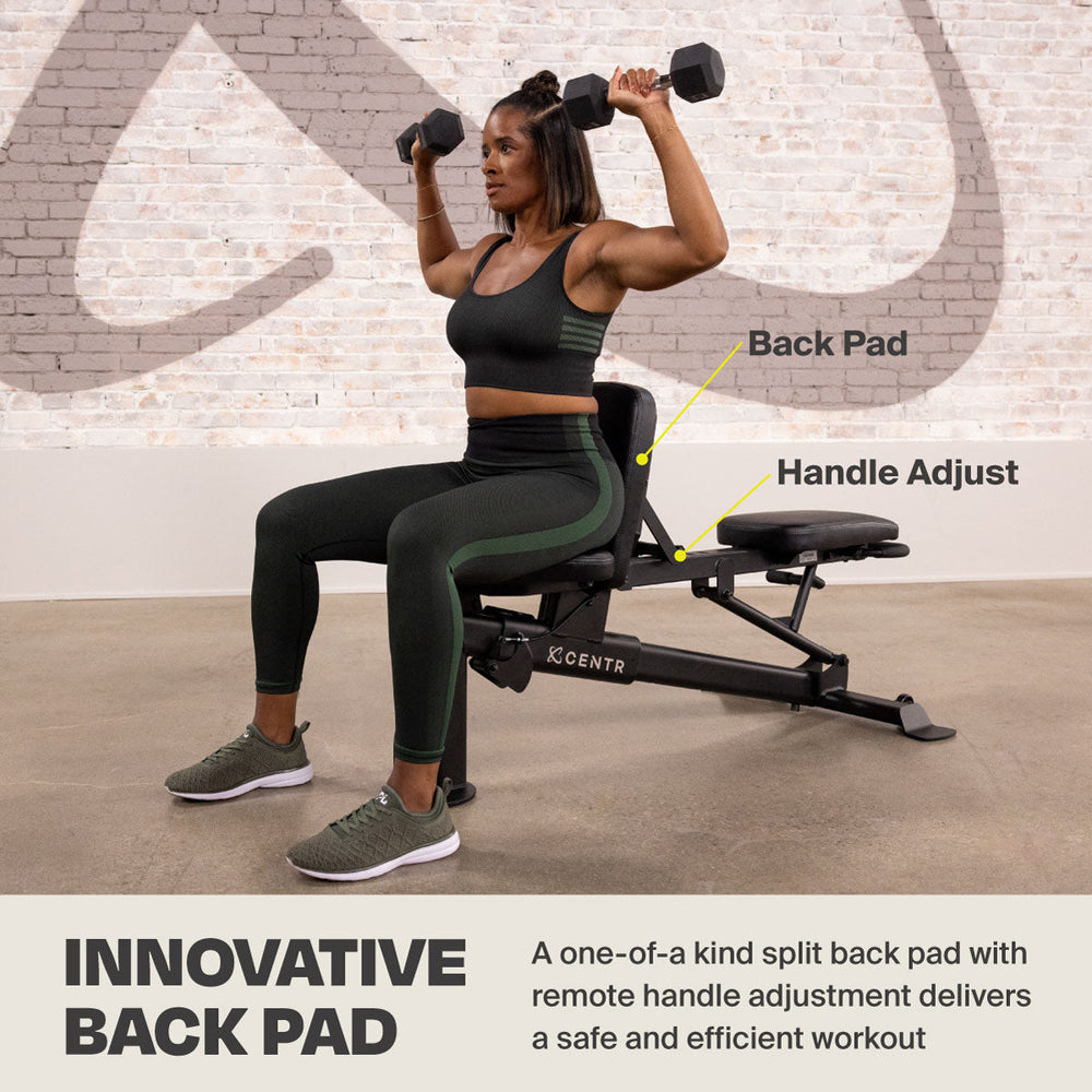 Adjustable Workout Bench - Incline Decline Workouts - Centr