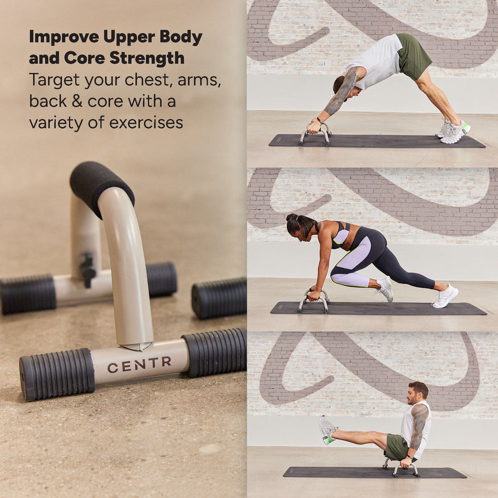 Push Handle Counterweight Push Up Handles - Slip Resistant Grip - Centr